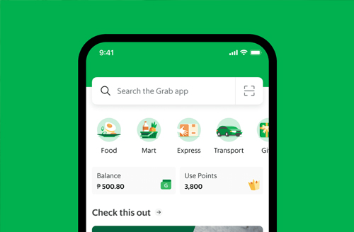 Grab App Interface